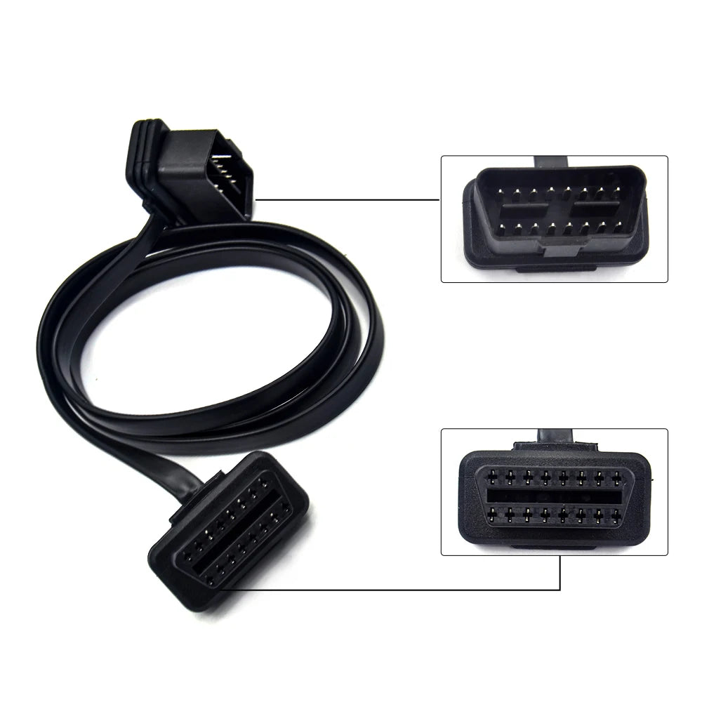 OBD2 16-Pin Stecker-Kabel 30/60/100CM – SwissGlanzGarage Ansicht 6