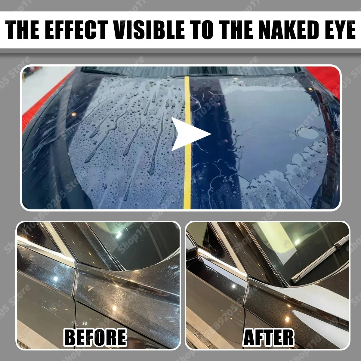Auto-Keramikbeschichtung Hydrophobe Lackschutzbeschichtung Kratzfeste Autopolitur