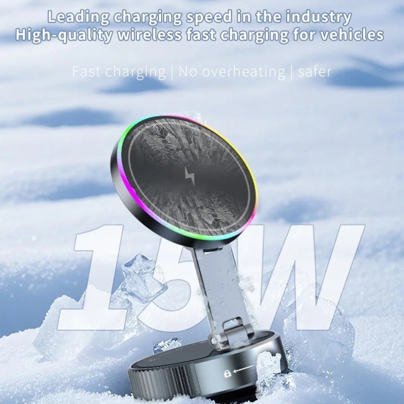 Magnetischer Auto Handyhalter faltbar 360° – mit Saugnapf – SwissGlanzGarage Ansicht 5