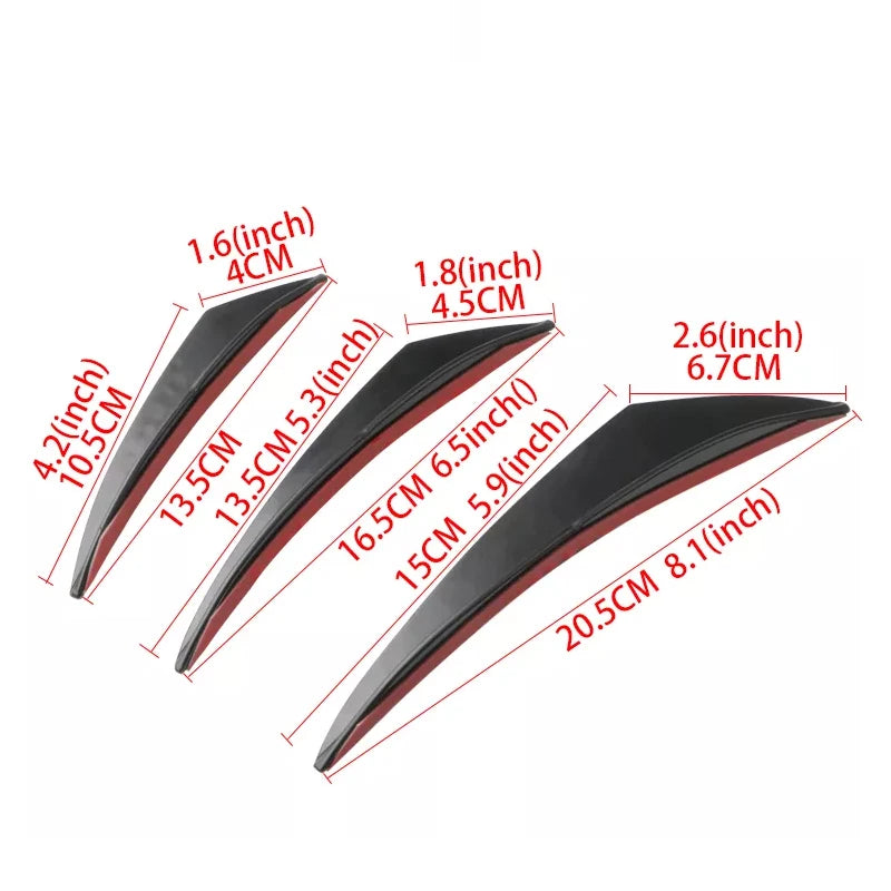 6er Stossstangen-Splitter Set Carbon-Optik – SwissGlanzGarage Ansicht 5