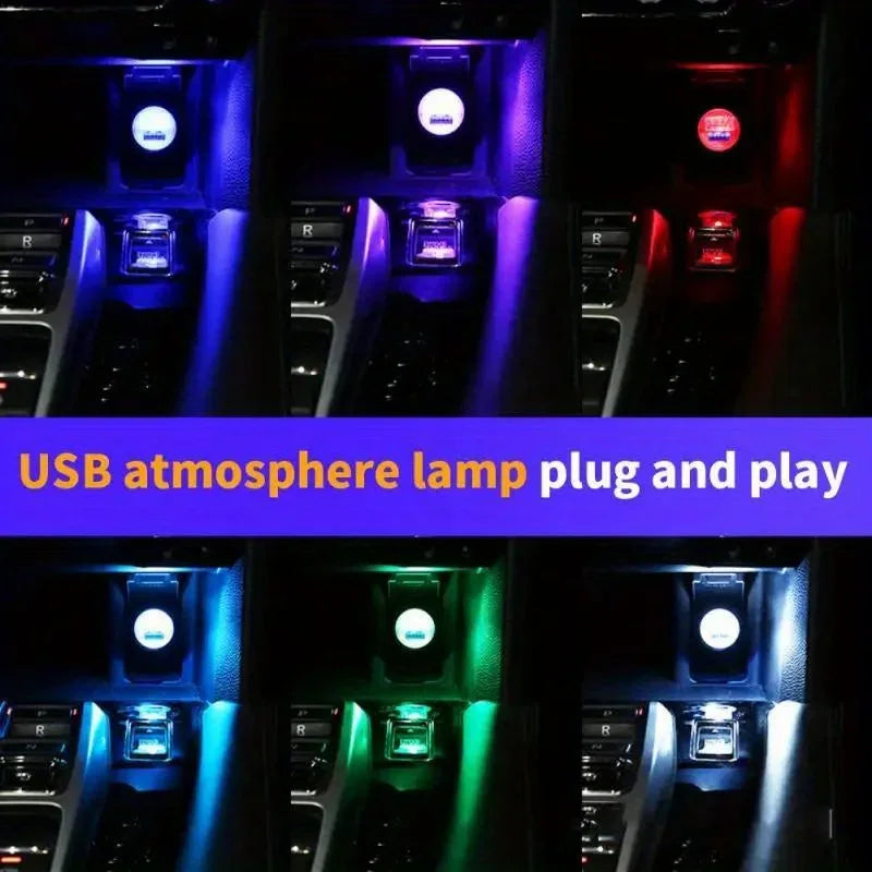 Auto Led Licht Auto Innen Atmosphäre USB Neon Umgebungs Licht RGB