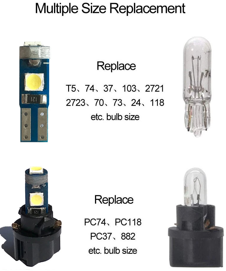 W5W T10 LED-Birnen 4014 SMD 6000K 5W5 - Superhelle – fürs – SwissGlanzGarage Ansicht 2