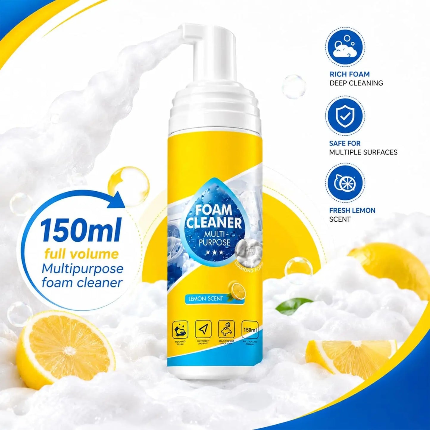 150ml Flasche Effektiver Schaumreiniger für Autoinnenraum