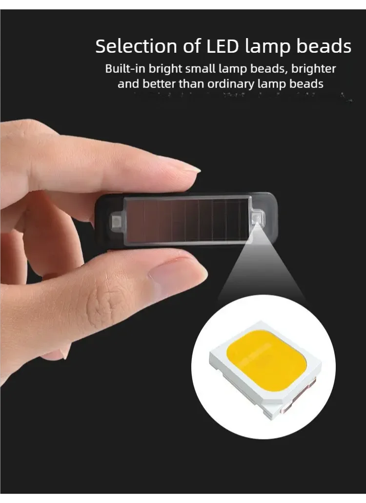 Mini LED Solar Warnlicht – SwissGlanzGarage Ansicht 3