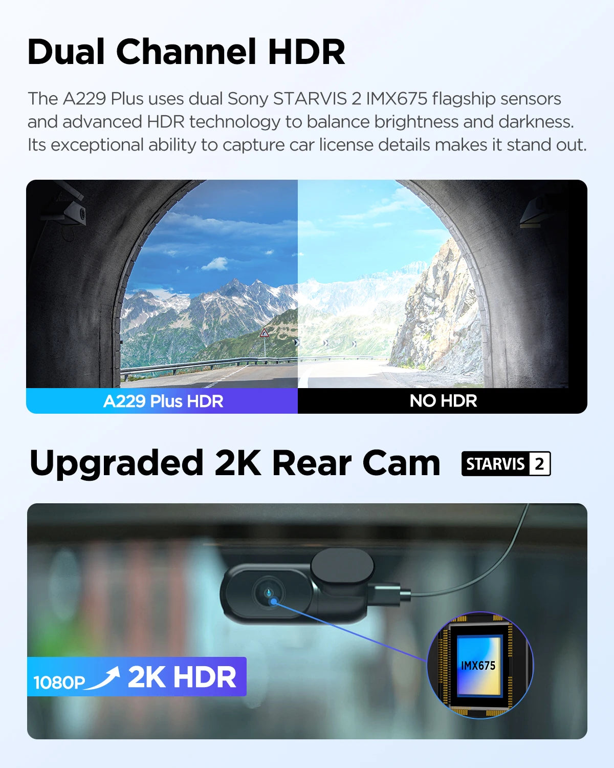 VIOFO A229 Plus Dashcam 2K HDR mit GPS – SwissGlanzGarage Ansicht 4