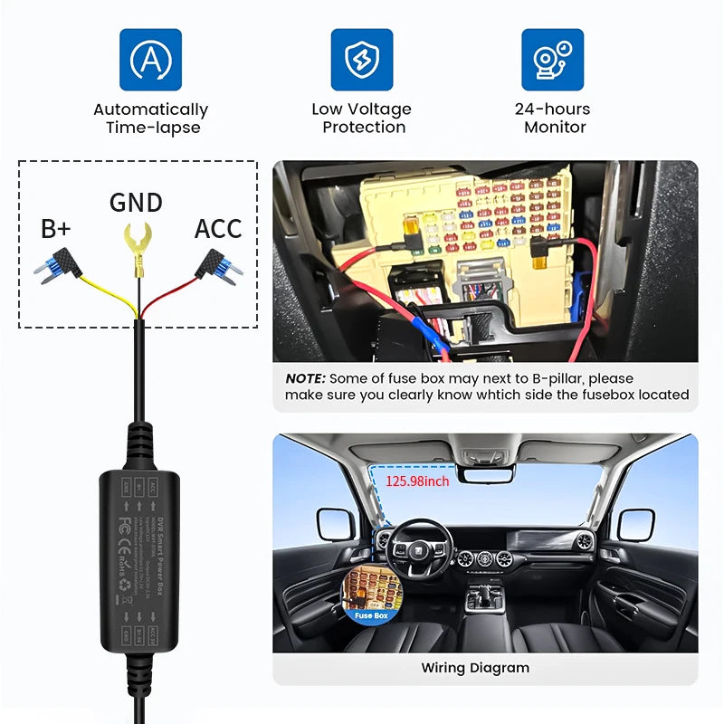 USB-Spannungswandler für 24H Parkueberwachung – SwissGlanzGarage Ansicht 4