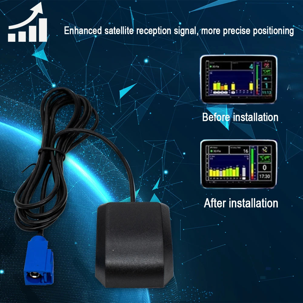 Universal GPS Empfänger mit Fakra C Blau – SwissGlanzGarage Ansicht 4