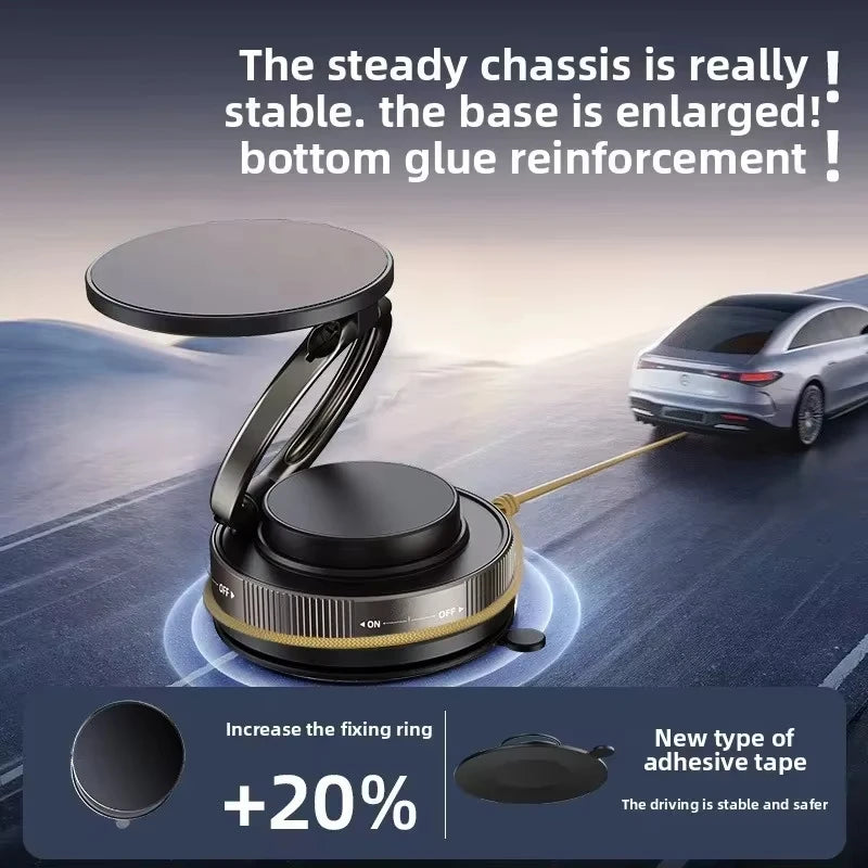 Magnetischer Handyhalter für Auto, 360° ° Drehbare, faltbare und verstellbare magnetische Autohalterung, kompatibel m...