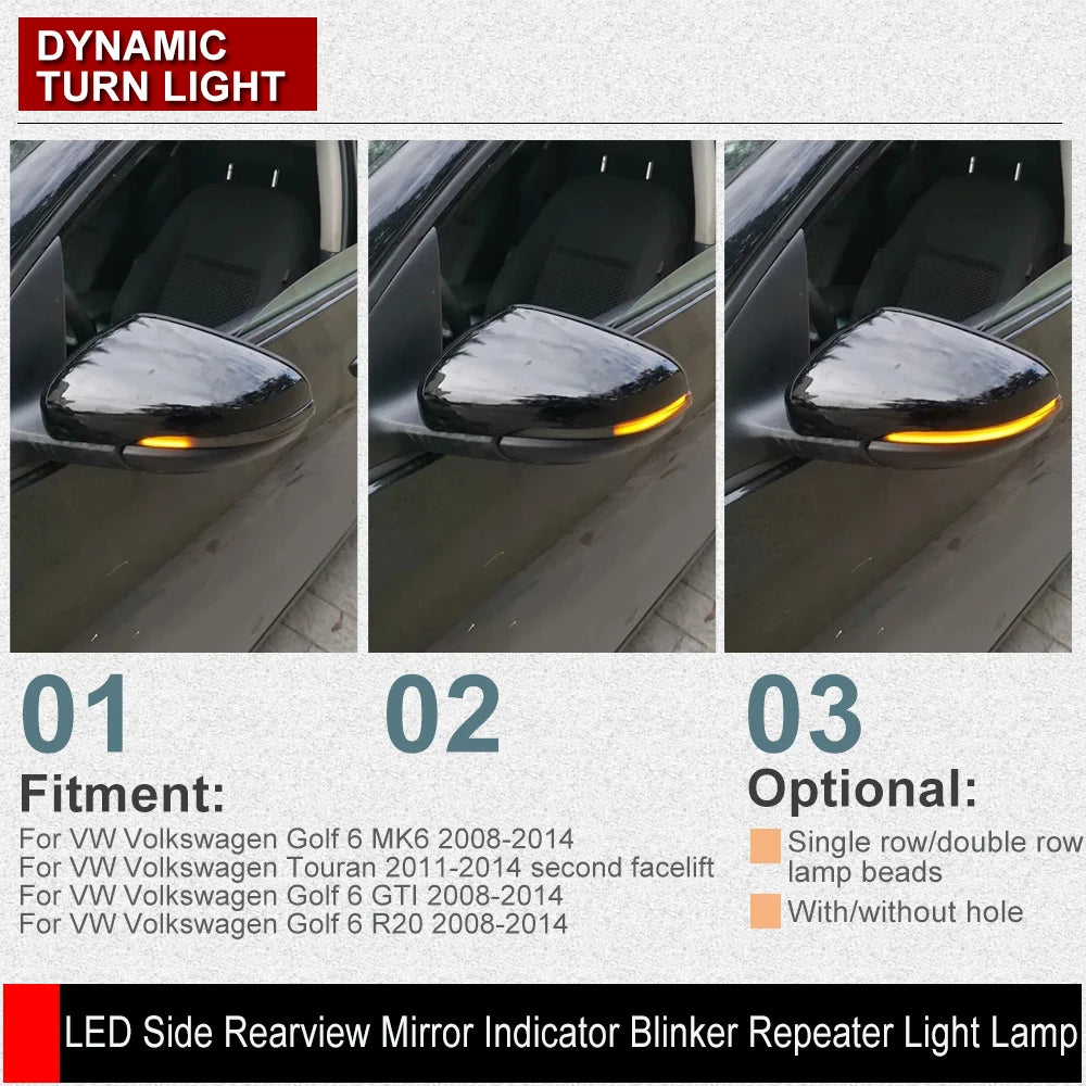 Dynamisches LED-Blinklicht für VW Golf 6 MK6 – SwissGlanzGarage Ansicht 6