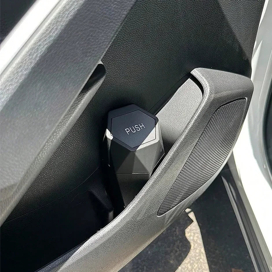 Tragbare Mini-Auto-Aufbewahrungsbox Auto-Mülleimer mit Deckel