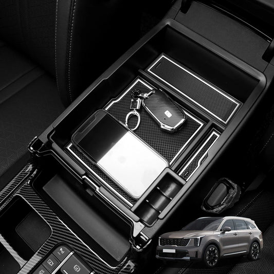 Für KIA Sorento MQ4 - Center Konsole Organizer Fach Armlehne Lage