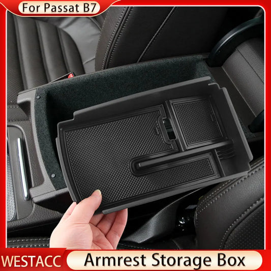 Auto Armlehne Aufbewahrungsbox Tablett für Volkswagen VW CC Passa