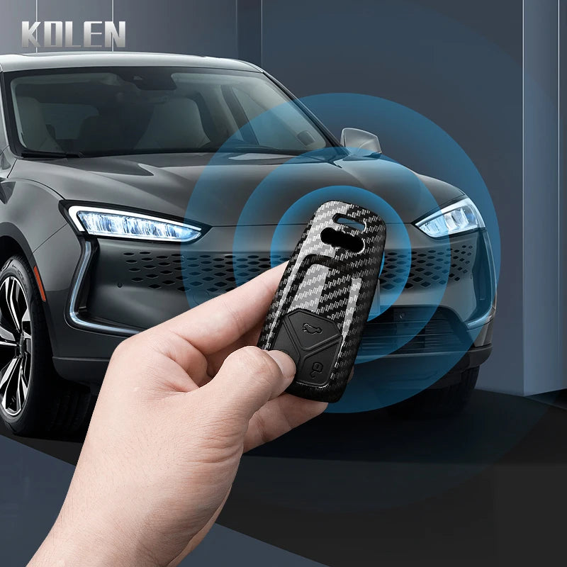 ABS Carbon Fiber Schlüsselhülle Audi A4 A5 A6 Q5 Q7 – SwissGlanzGarage Ansicht 5