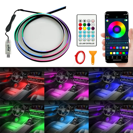 LED-Streifen für Innenräume mit kabelloser App und Fernbedienung