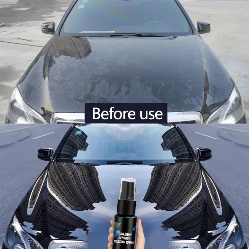 Keramik-Nano-Beschichtung für Autos, Flüssige Hydrophobe Schicht, Poliermittel, Lackreiniger, Reifenglanz, Kunststoff...