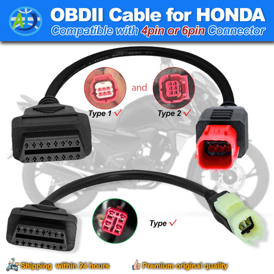 4Pin 6Pin Motorrad-Diagnosekabel für HONDA – SwissGlanzGarage Ansicht 2