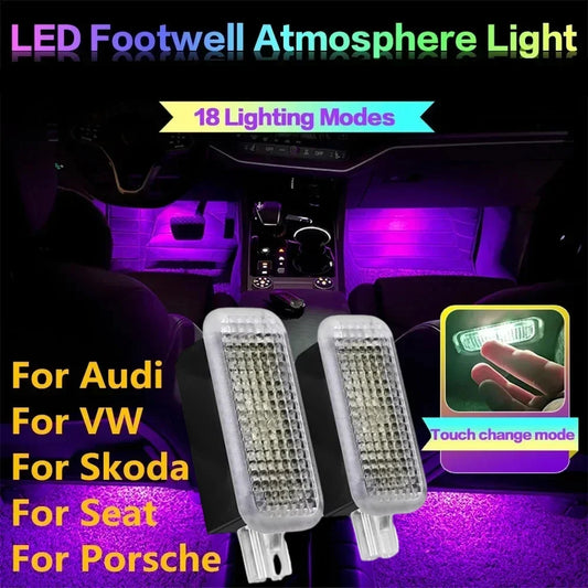 LED-Fussraum-Beleuchtung RGB-Innenraum-Lampe – SwissGlanzGarage Ansicht 2