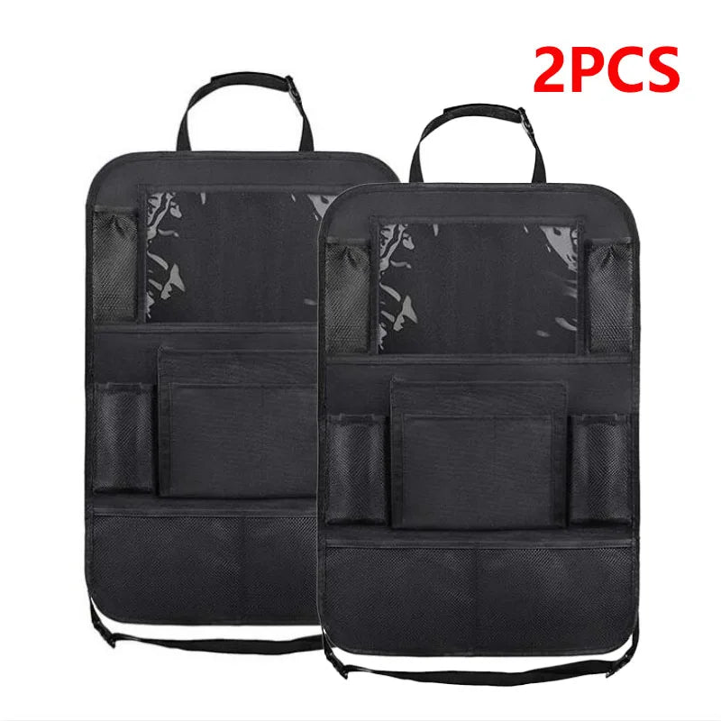 Auto Rücksitz Organizer mit Touchscreen Tablet Halter Auto Lagerung Taschen Abdeckung Auto Sitz Zurück Protektoren Au...