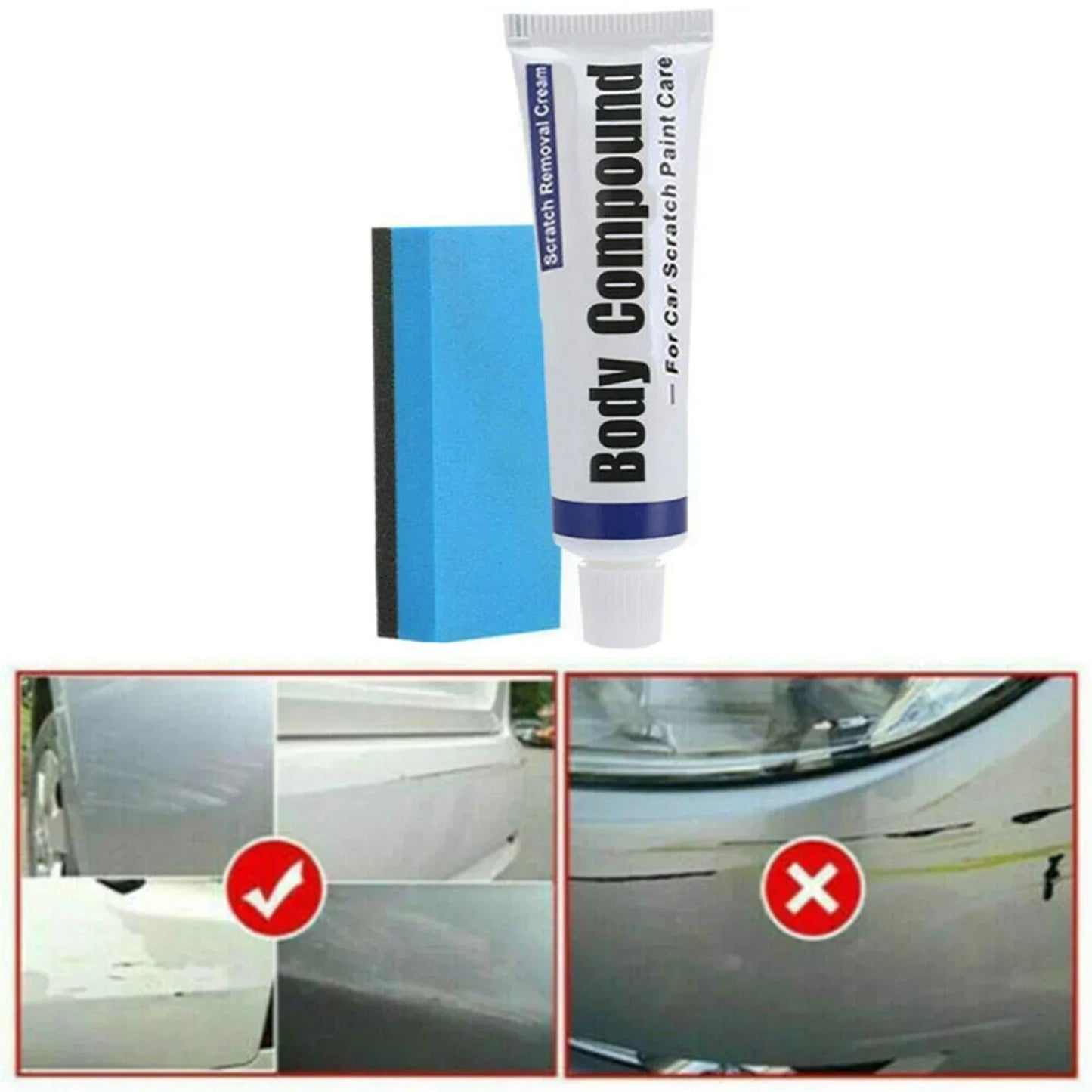 1 Set Auto-Kratzerentferner Lackreparatur-Set Auto-Karosserie-Polierpaste Lackpflege Reparaturwerkzeuge Auto-Zubehör