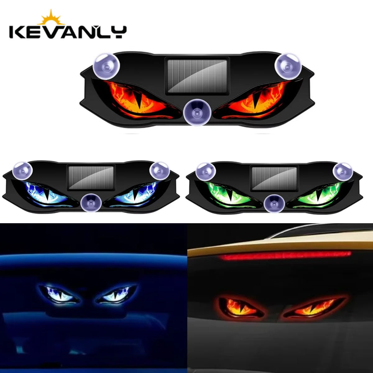 Solar Power Auto Demon Eye Beleuchtung – SwissGlanzGarage Ansicht 2