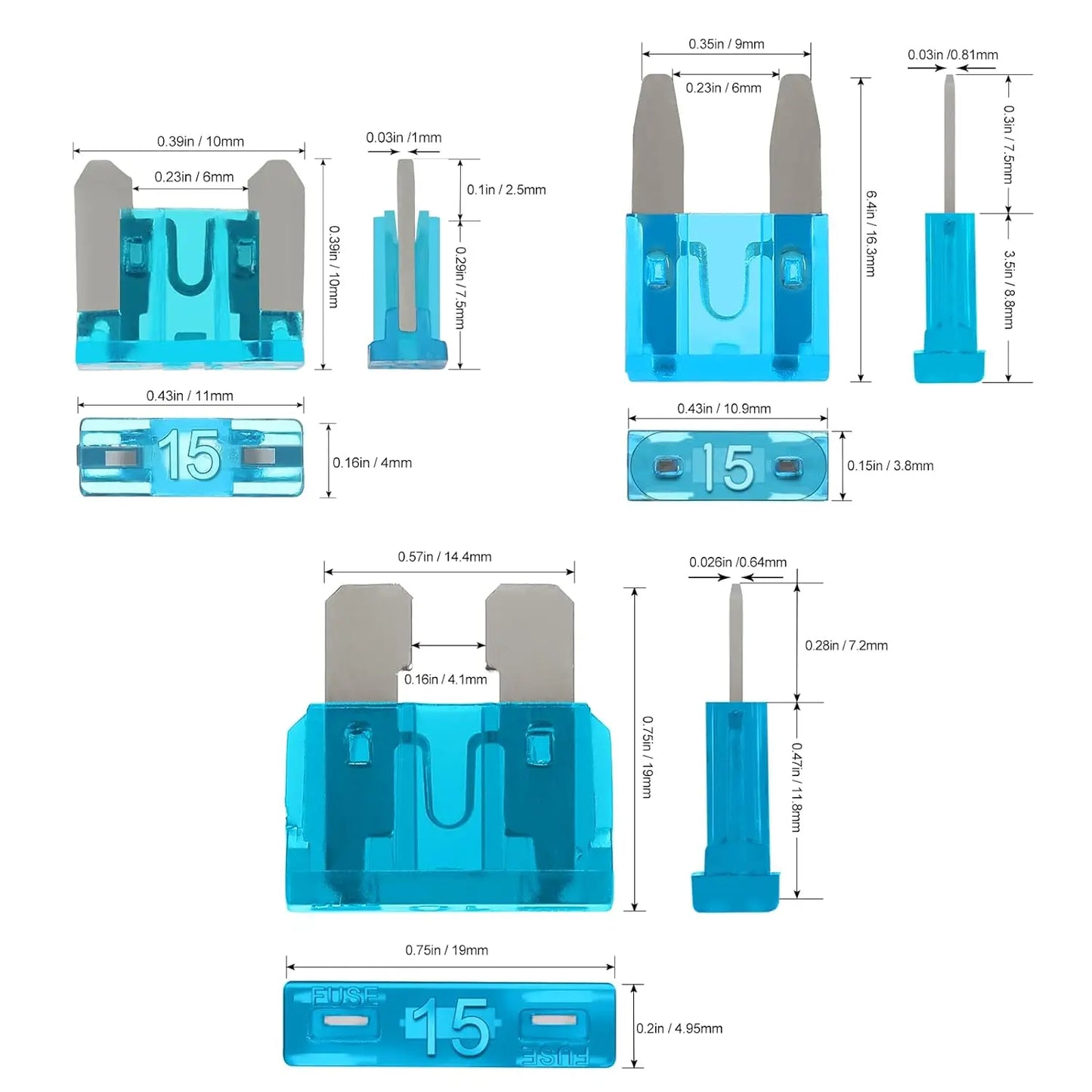 Sicherungs-Set 180tlg. – Micro, Mini & Standard – SwissGlanzGarage Ansicht 3