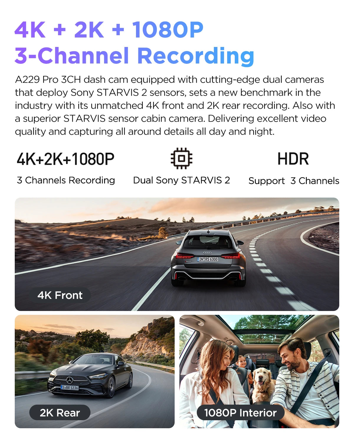 VIOFO A229 PRO 4K HDR Dashcam – SwissGlanzGarage Ansicht 3