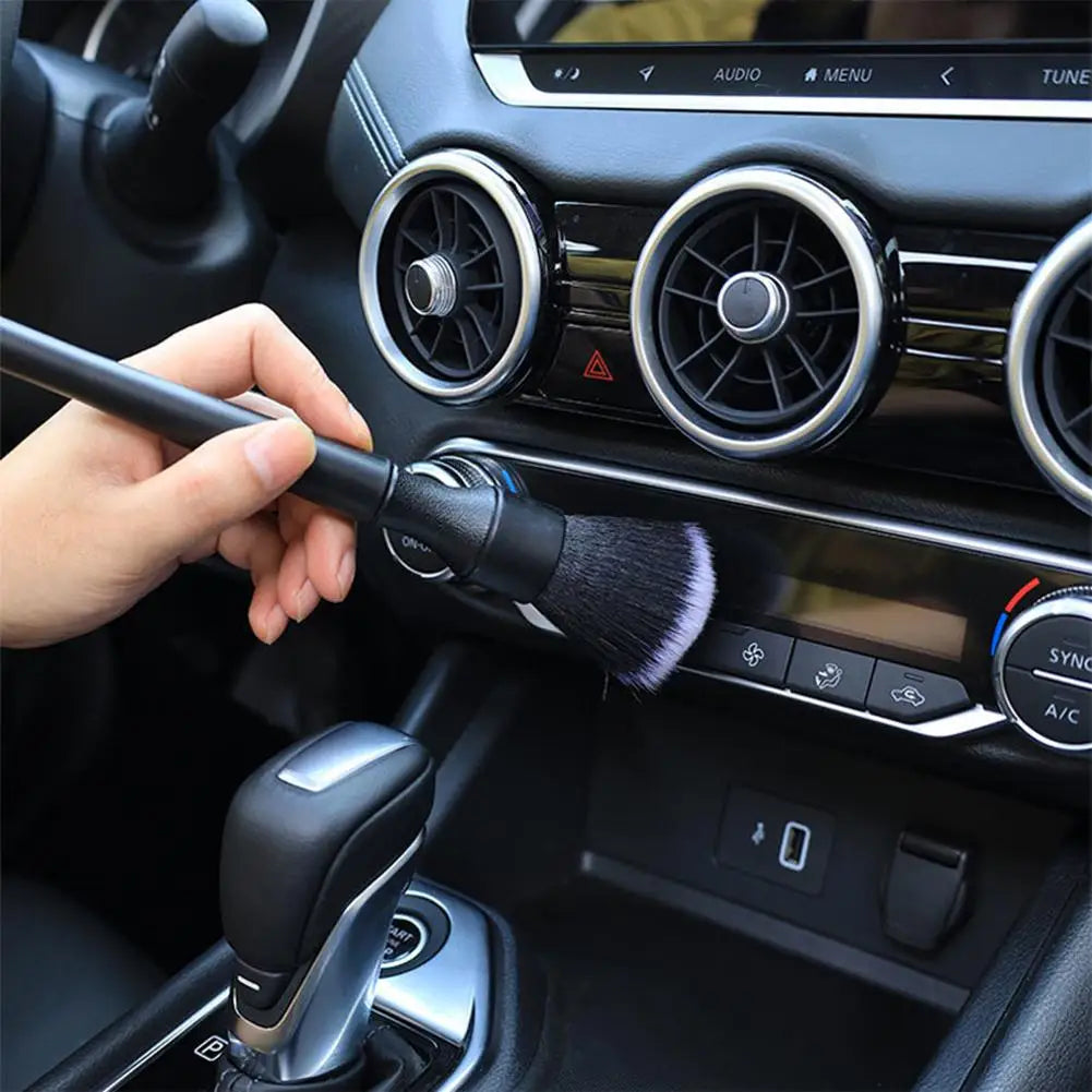 Ultraweiche Detailpinsel, superdichte Auto-Innendetailpinsel mit synthetischen Borsten, Auto-Armaturenbrett-Staubwede...