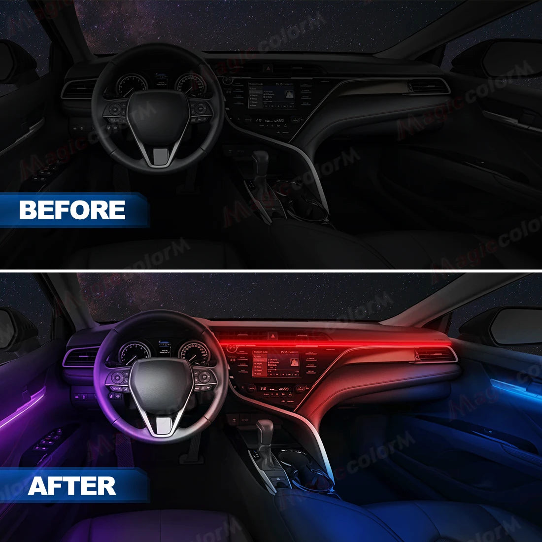 110CM LED Acryl-Streifen für Auto – SwissGlanzGarage Ansicht 5