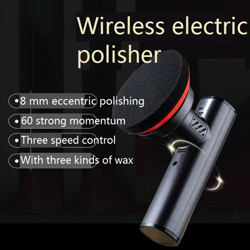 Auto Poliermaschine Handheld Drahtlose Poliermaschine Wachsmaschine Einstellbare Geschwindigkeit Elektrische Polieren...
