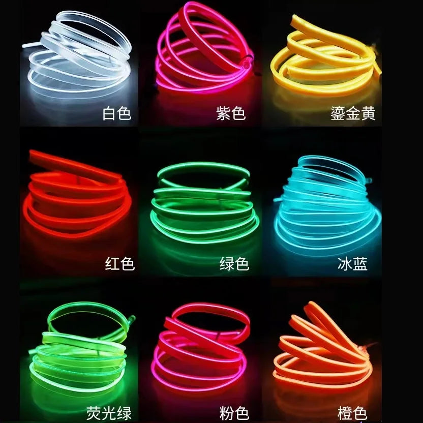 Neon LED Innenraumbeleuchtung Streifen 10m – SwissGlanzGarage Ansicht 6