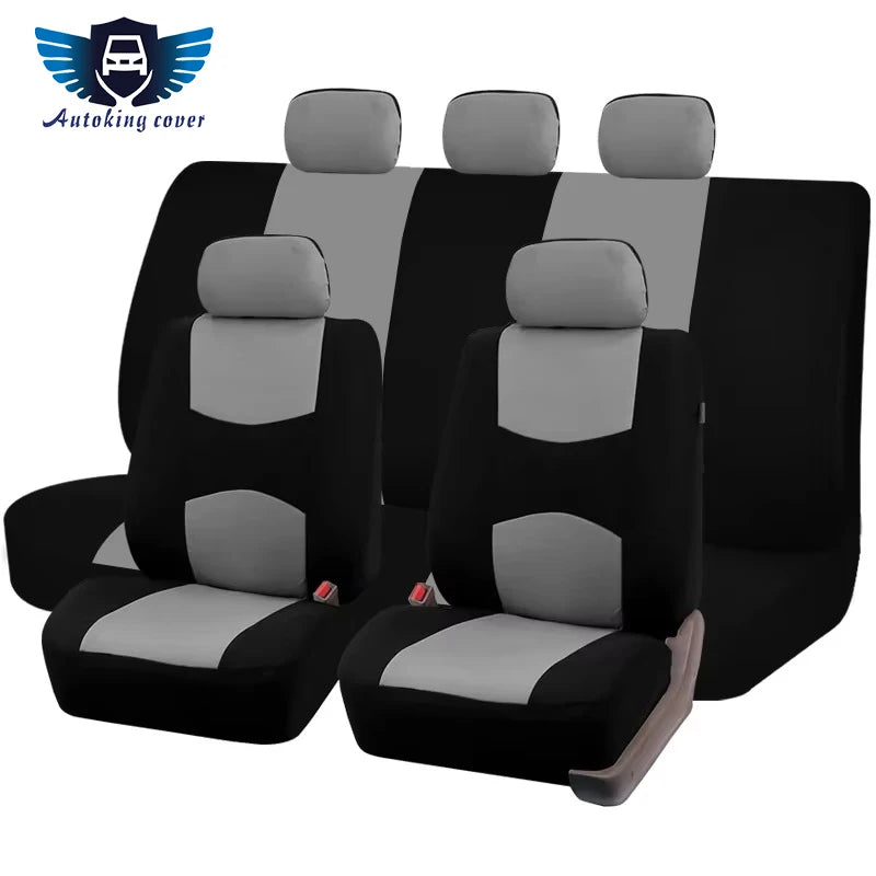 Universal Auto-Sitzbezug Set Schwarz – aus Textil – SwissGlanzGarage Ansicht 2