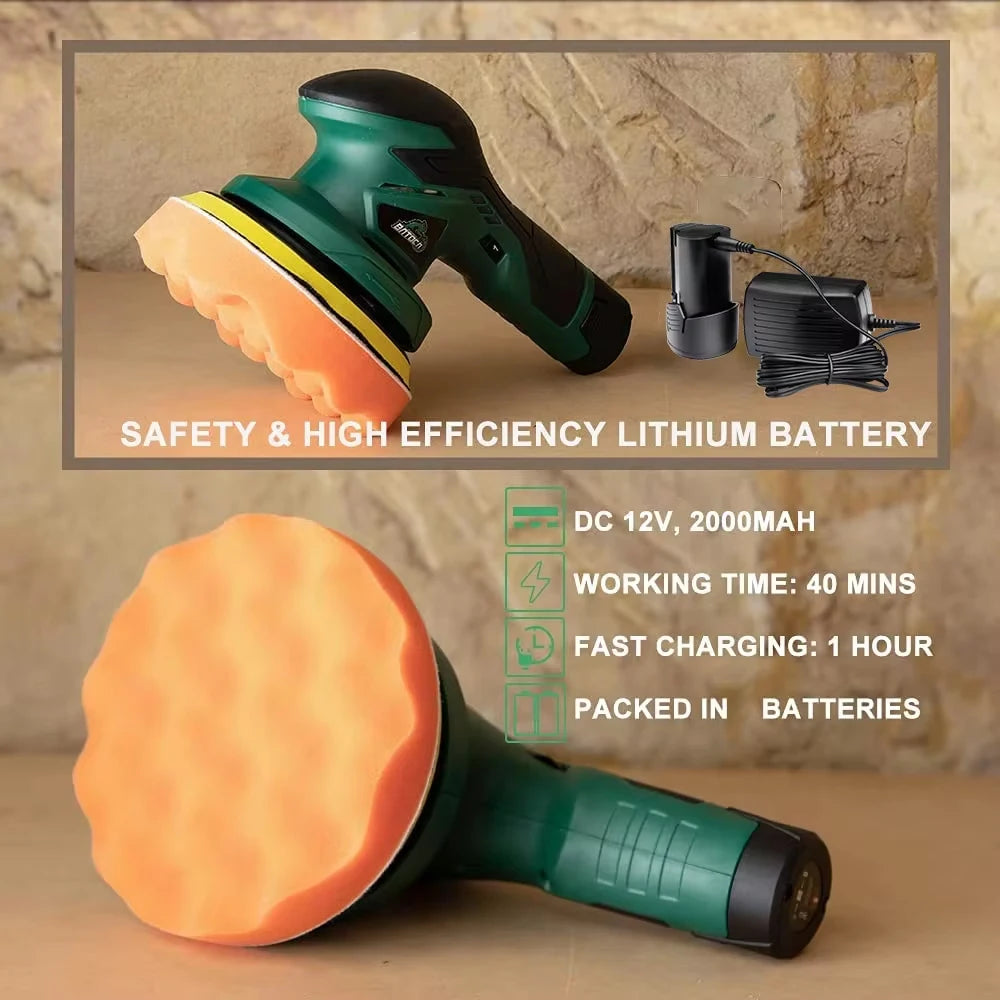 BATOCA Kabellose Auto-Poliermaschine Dual Action – SwissGlanzGarage Ansicht 5