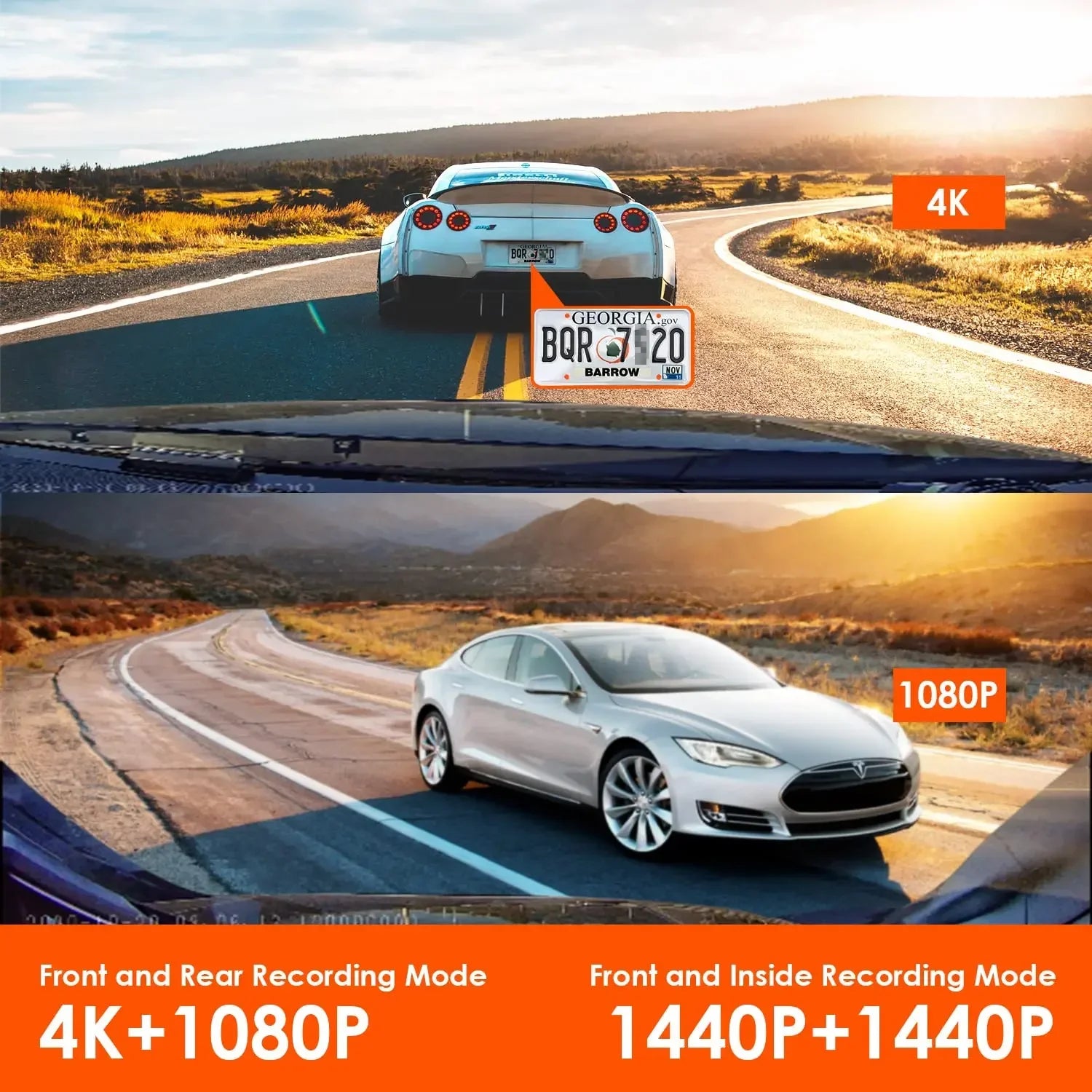 Dashcam-Halterung 3-Kanal 4K UHD – SwissGlanzGarage Ansicht 3