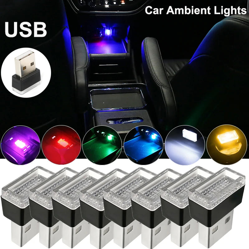 Mini USB LED Auto-Innenraumbeleuchtung – SwissGlanzGarage Ansicht 3