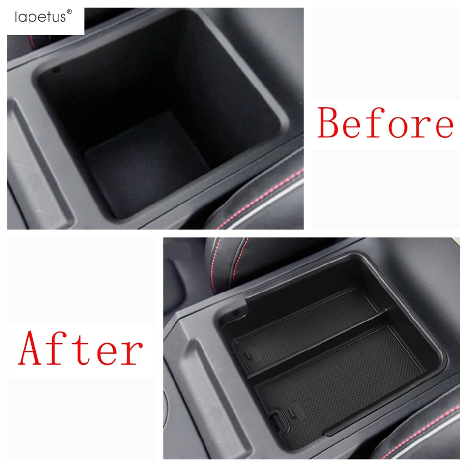 Auto Mittelkonsole Armlehne Lagerung Box Organizer Halter Tablett