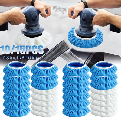 15/10pcs Auto polier puffer pads 5/10-Zoll-Wollpolierpad Motorhaube poliertes Wachs pad zum Polieren und Polieren von...