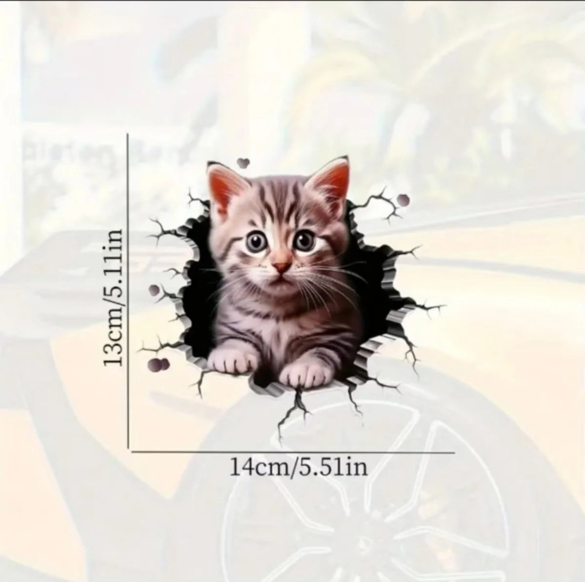 3D Auto-Aufkleber Katze – SwissGlanzGarage Ansicht 6