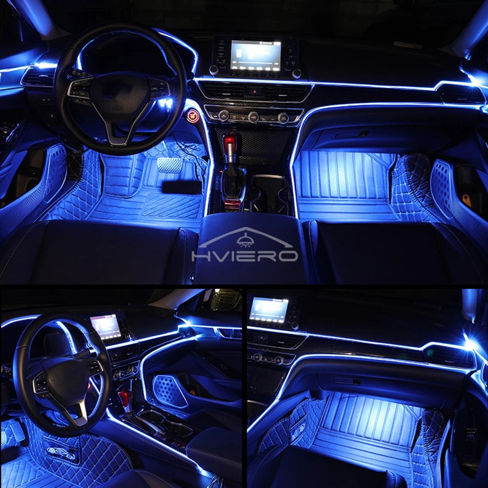Auto Led Streifen Lichter Innen Lichter RGB Umgebungs Beleuchtung Kit
