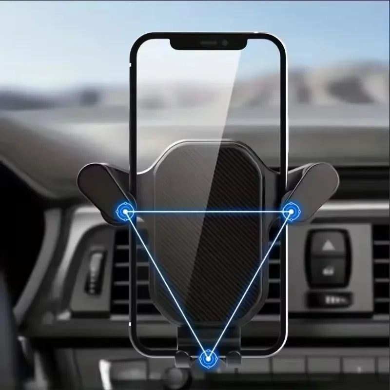 Auto-Handyhalterung für Lüftungsschlitze, Schwerkraft-Autohalterung, GPS-Smartphone-Halterung für iPhone, Samsung, Xi...