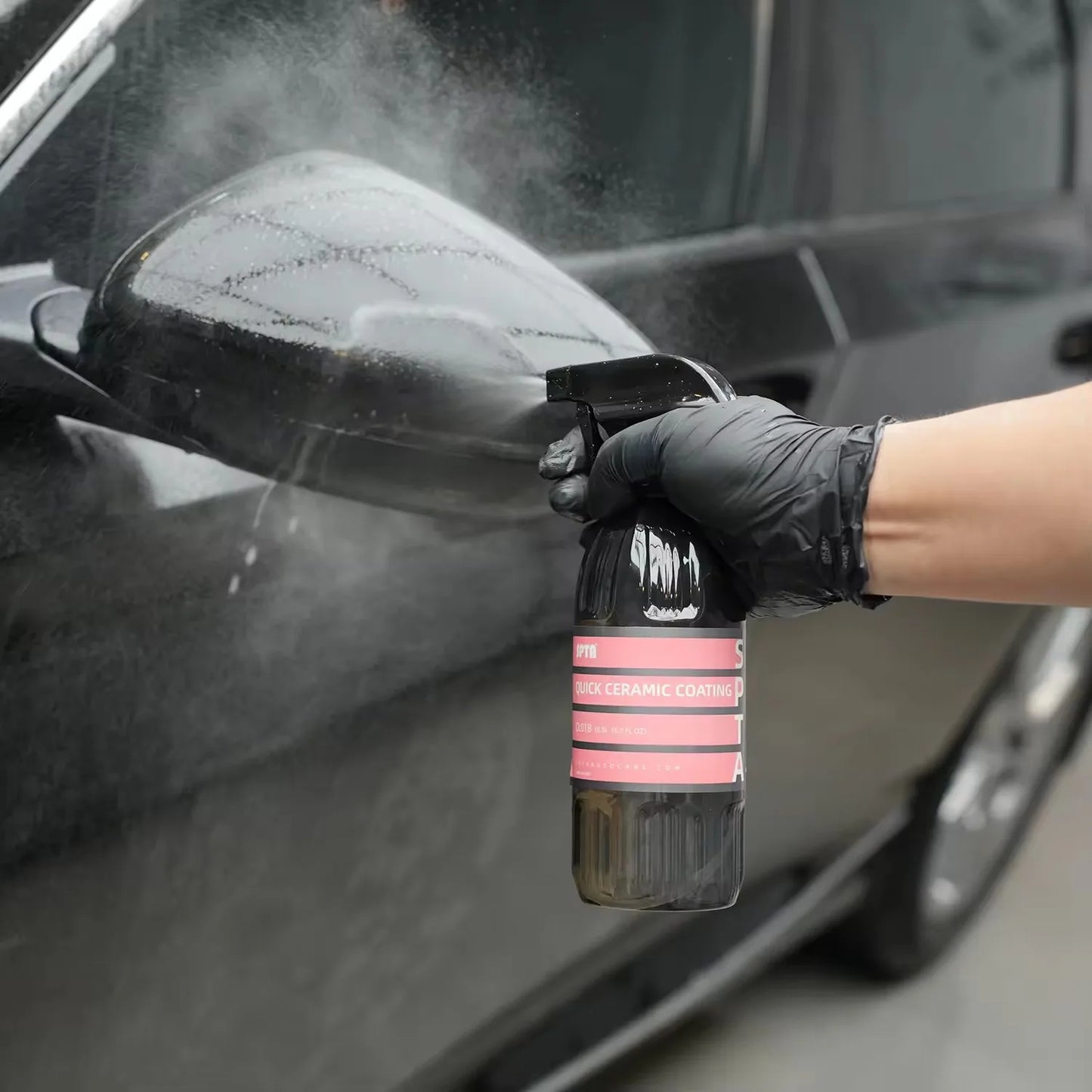 SPTA CL018 Quick Ceramic Coating Detailer Spray (17 fl. oz/500 ml) für Auto, Motorrad, LKW, Wäsche