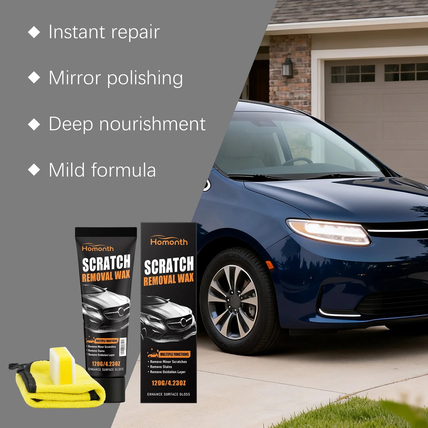 Kratzer-Entfernungs-Set Auto-Kratzer-Entferner Politur Lackschutzschicht-Sicherer Lackreparatur für Auto-Detailing DI...