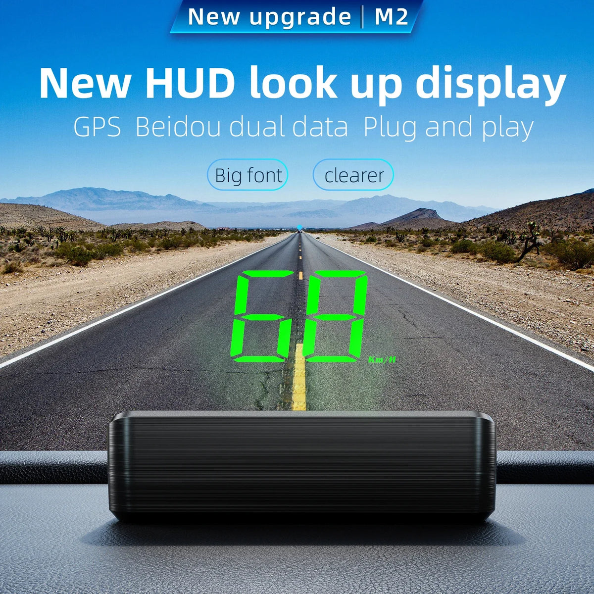 M2 Universal GPS HUD Geschwindigkeitsanzeige – SwissGlanzGarage Ansicht 4