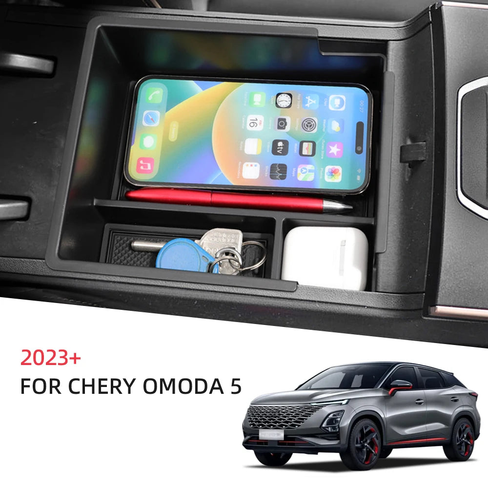 Mittelkonsolen-Armlehnen-Aufbewahrungsbox für Chery OMODA 5 2023 2024