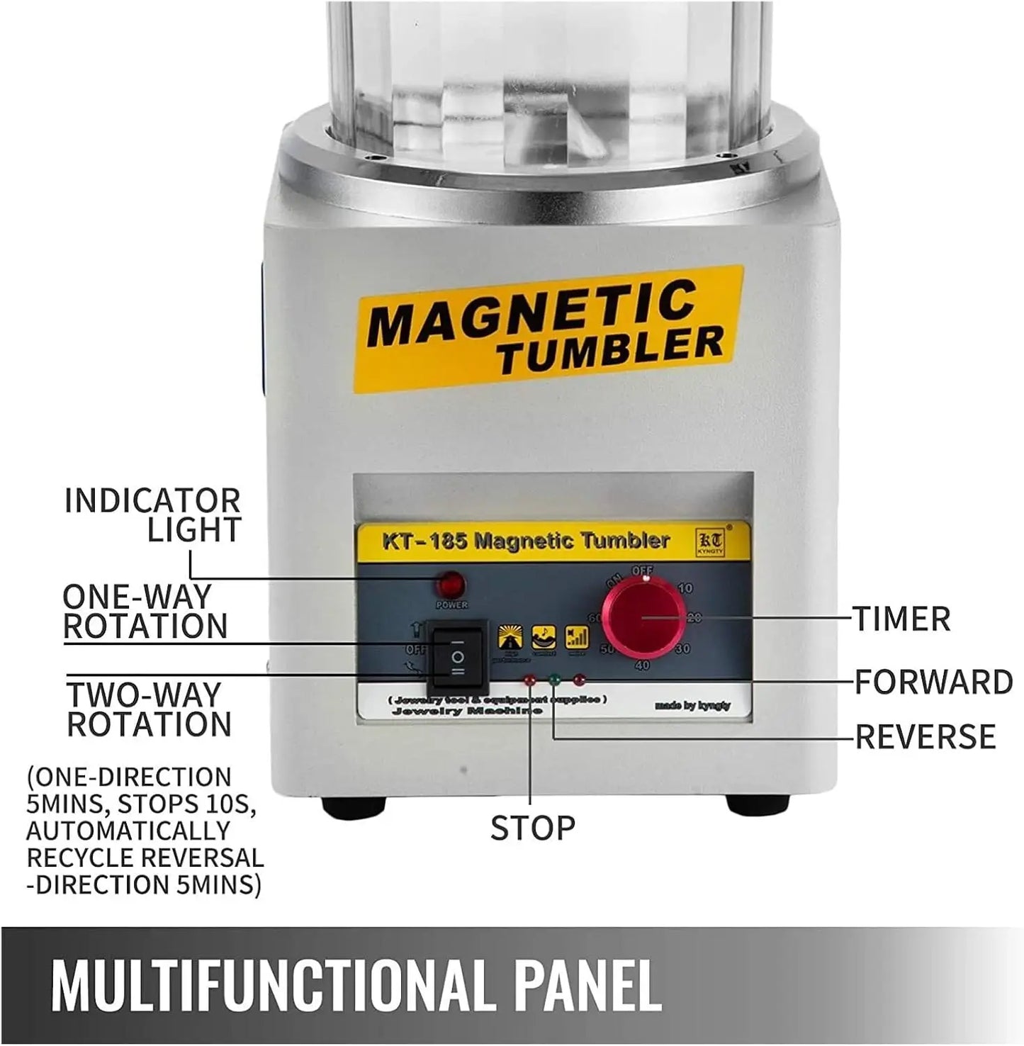 Elektrische magnetische Poliermaschine, Reinigung, Polieren, magnetische Entgratungsausrüstung, Schmuck, Schmuck, mag...