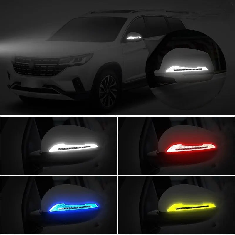 Reflektierende Aufkleber für Autospiegel Set – SwissGlanzGarage Ansicht 3