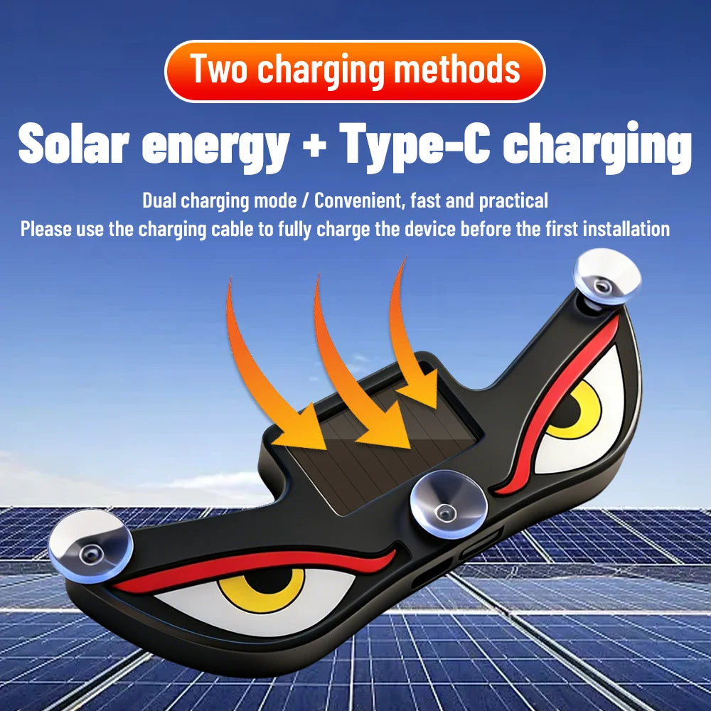 Solarbetriebenes Auto-Demon Eye LED Licht – SwissGlanzGarage Ansicht 4