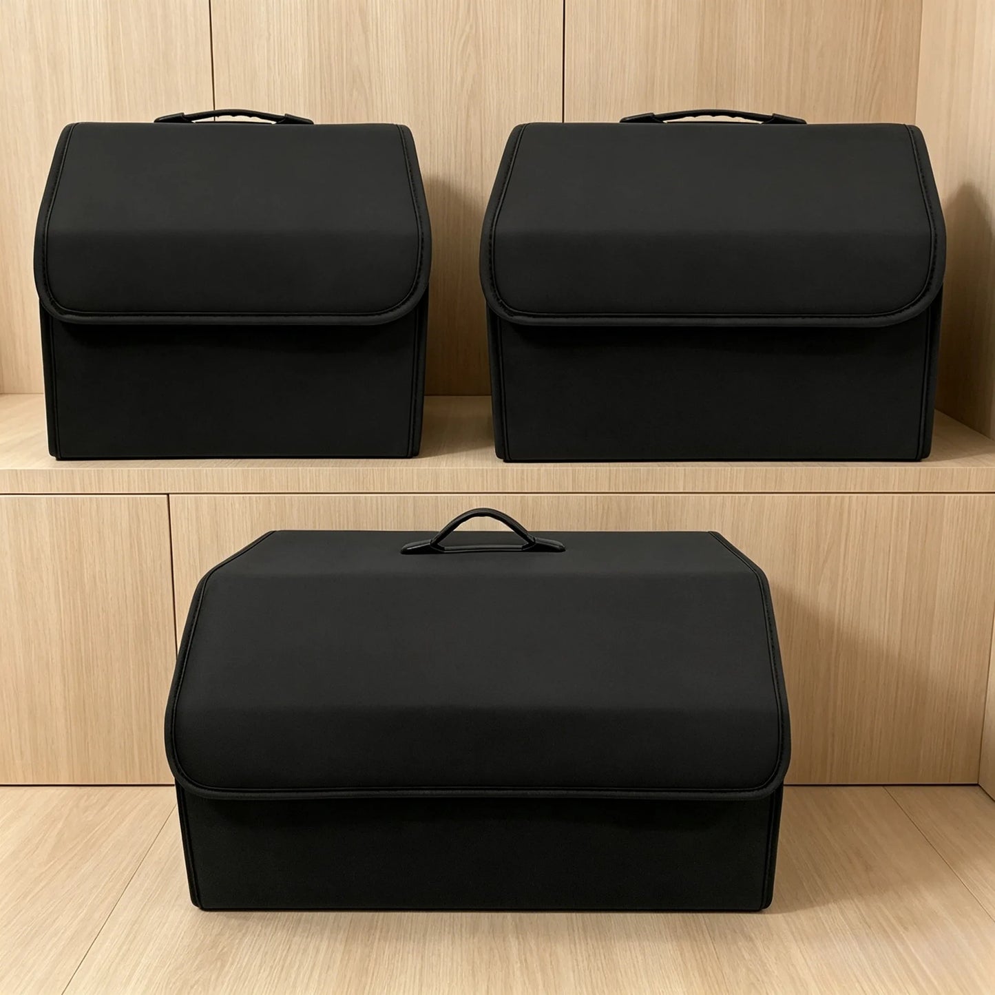 Lagerung Box PU Leder Mehrzweck Faltbare Auto Stamm Lagerung Organizer Auto Stamm Organizer Verstauen Aufräumen Auto ...