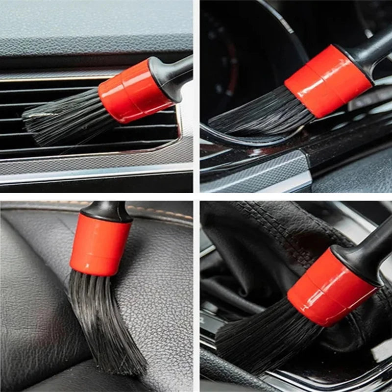 Detailing-Bürstenset, Autobürsten, Detailing-Bürste für die Autoreinigung, Detailing-Bürste für Armaturenbrett, Lufta...