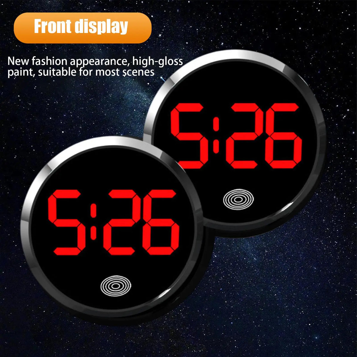 Mini Digitaluhr für Auto – SwissGlanzGarage Ansicht 4