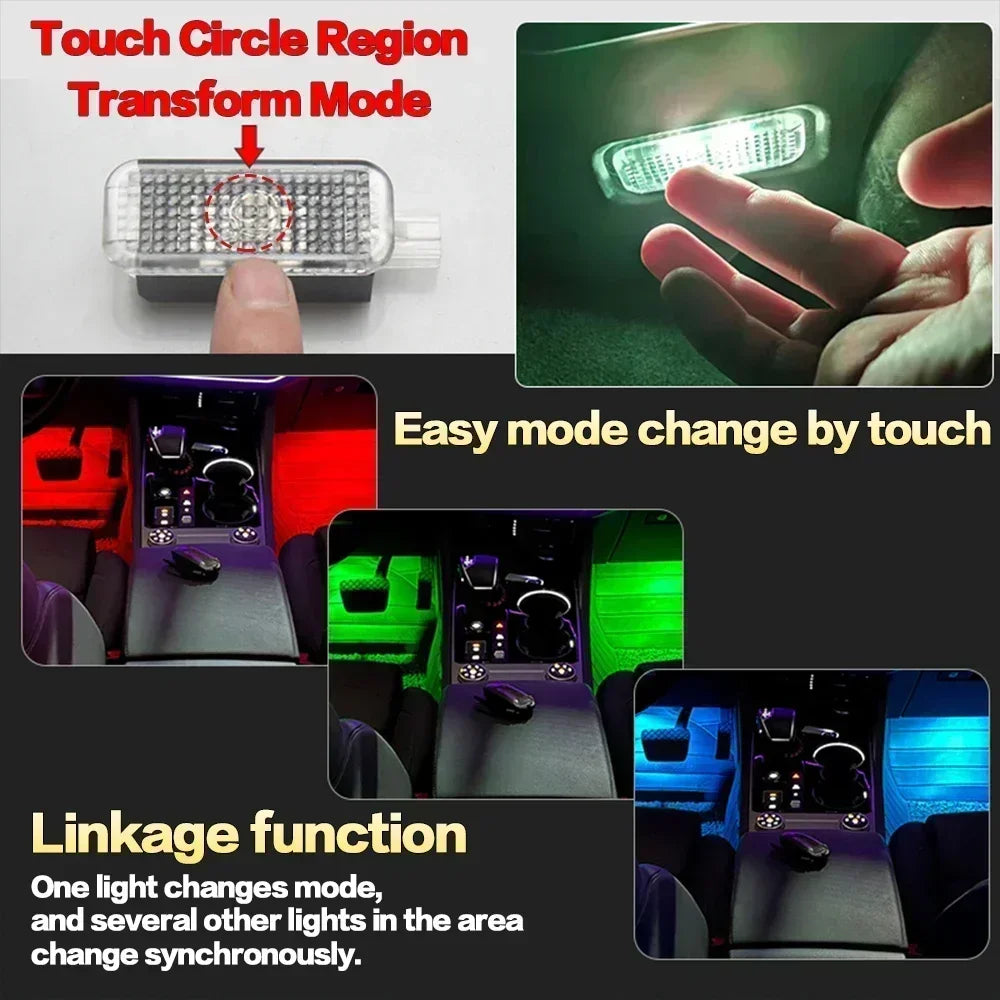 LED-Fussraum-Beleuchtung RGB-Innenraum-Lampe – SwissGlanzGarage Ansicht 3